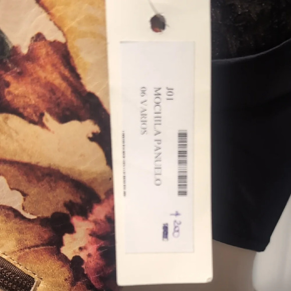 Red and Pink Tropical Print Backpack - Picture 5 of 11